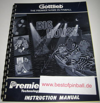 Big House Game Manual (Gottlieb) - zum Schließen ins Bild klicken